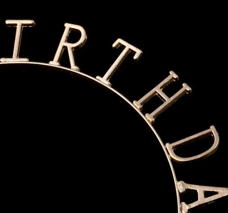 Тиара с надписью на день рождения головной убор для девочек аксессуары волос