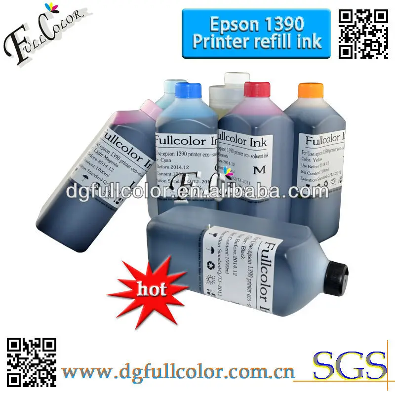Бесплатная доставка экологически чистые чернила для принтера epson 1390 R230 R270 R1400 из