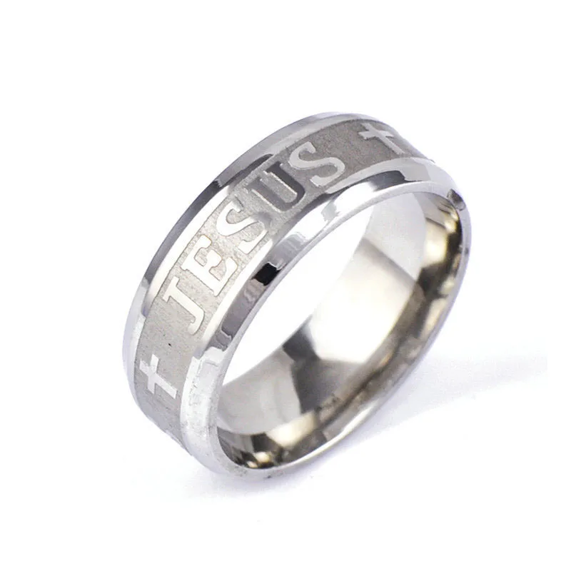 Мужское стальное кольцо в стиле ретро Ювелирное Украшение из нержавеющей стали