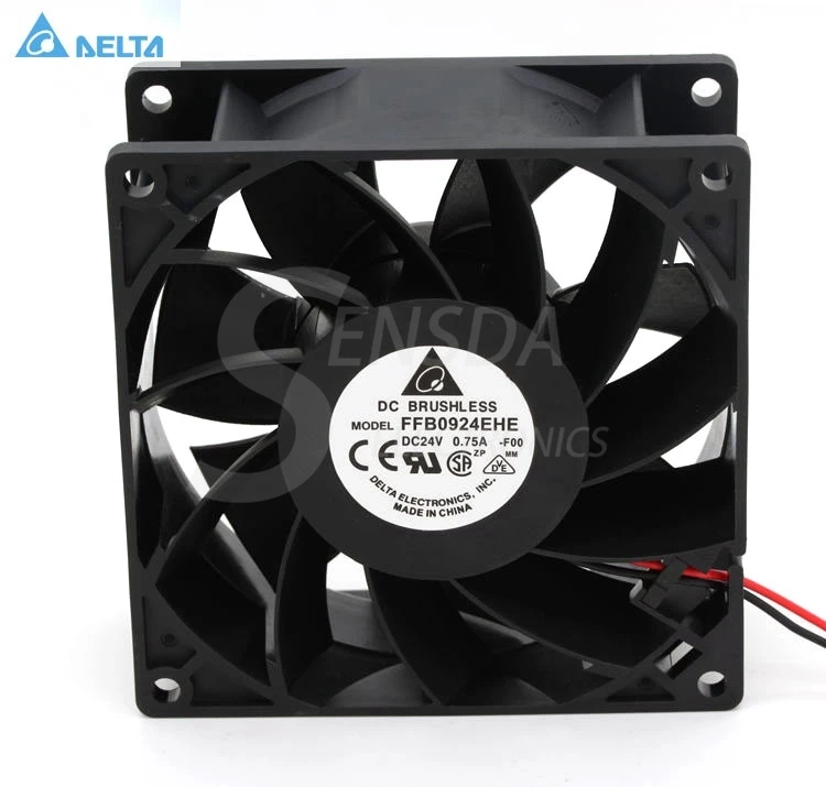 Для delta FFB0924EHE 9238 90 мм 92 DC 24 В 0.75A 2 проводная стандартная оболочка осевой|fan case|cooling