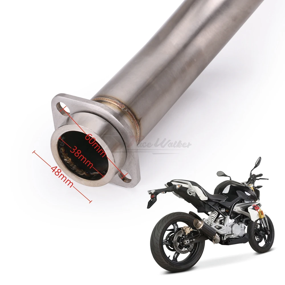 Для BMW G310GS G310R Соединительная выхлопная труба для мотоцикла средняя слипоны на