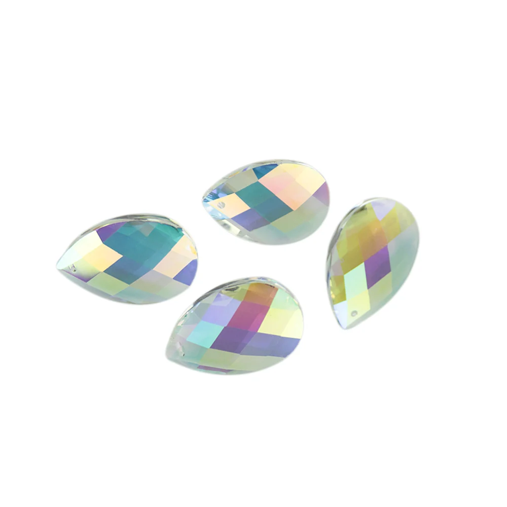 38mm 10pcs/lot AB Transparent Crystal Chandelier Beads Prism Pendant Cross | Лампы и освещение