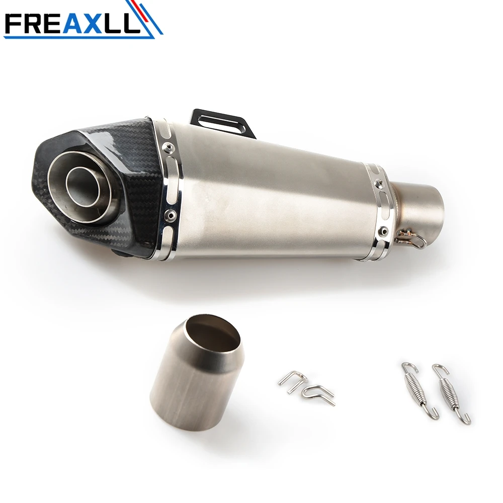 Для Yamaha R15 MT09 R6 CB400 NC750X CBR Универсальный 51 61 мм Akrapovic Мотоцикл выхлопная труба глушитель Escape для SC проекта