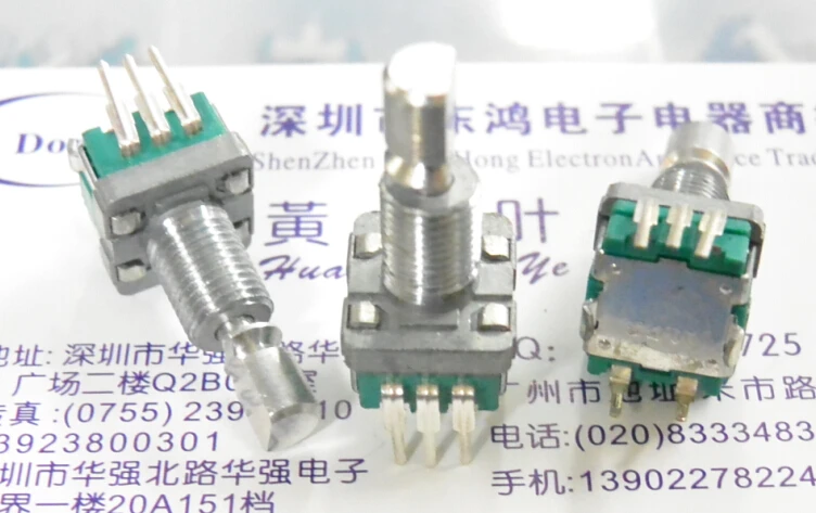 

2PCS/LOT ALPS alpine EC11 encoder with switch 30, location 15, pulse point axis 20MM