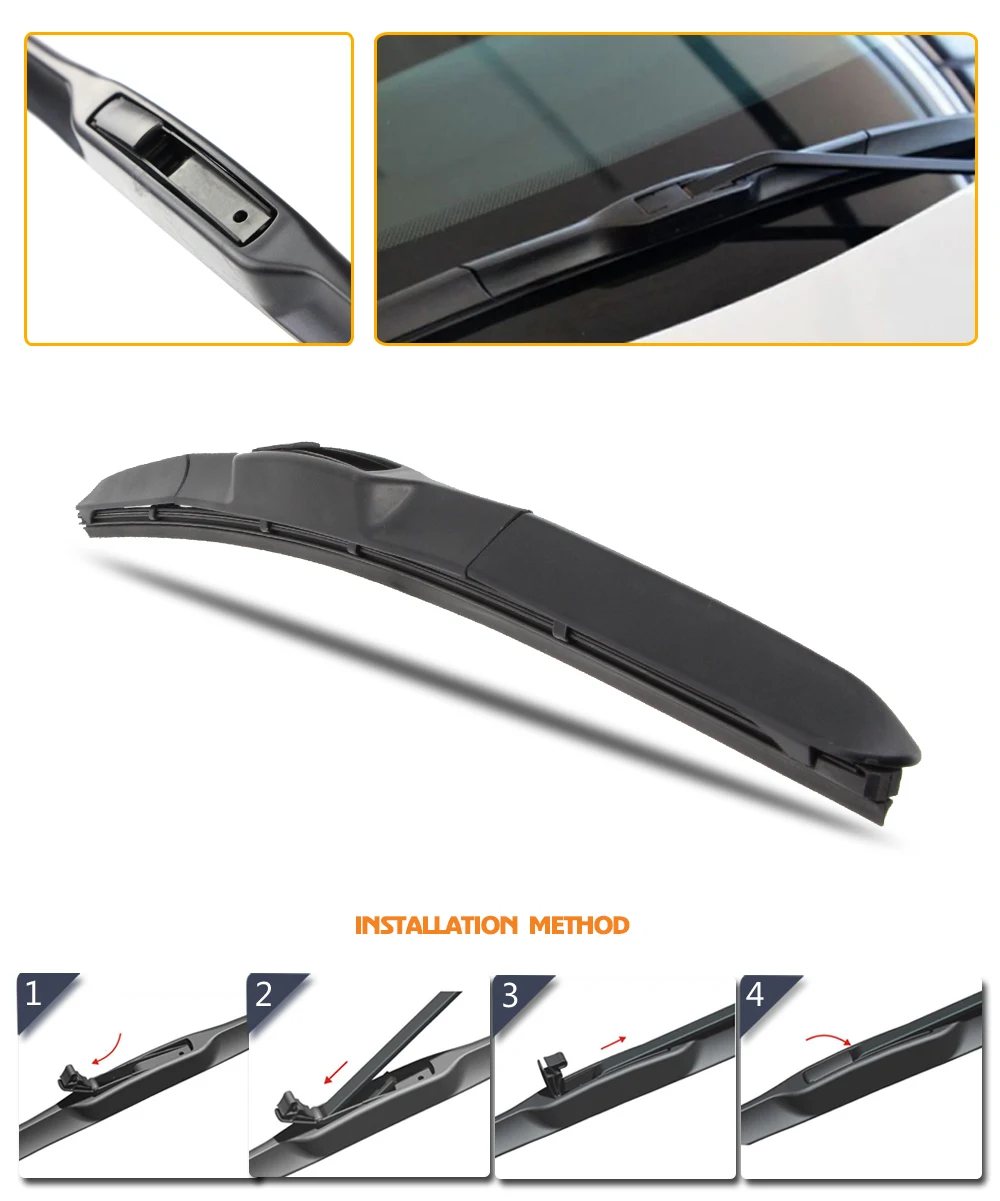 KOSOO для hyundai Solaris 2"+ 16" 2009 2010 2011 2012 2013 щетки стеклоочистителя для лобового стекла автомобиля подходят крюк аксессуары в виде оружия
