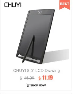 CHUYI 8," 10" 1" планшет для рисования художественный ЖК-дисплей вкладка для рисования цифровая графика записи заметок сенсорная панель с стилусом дети Gitf