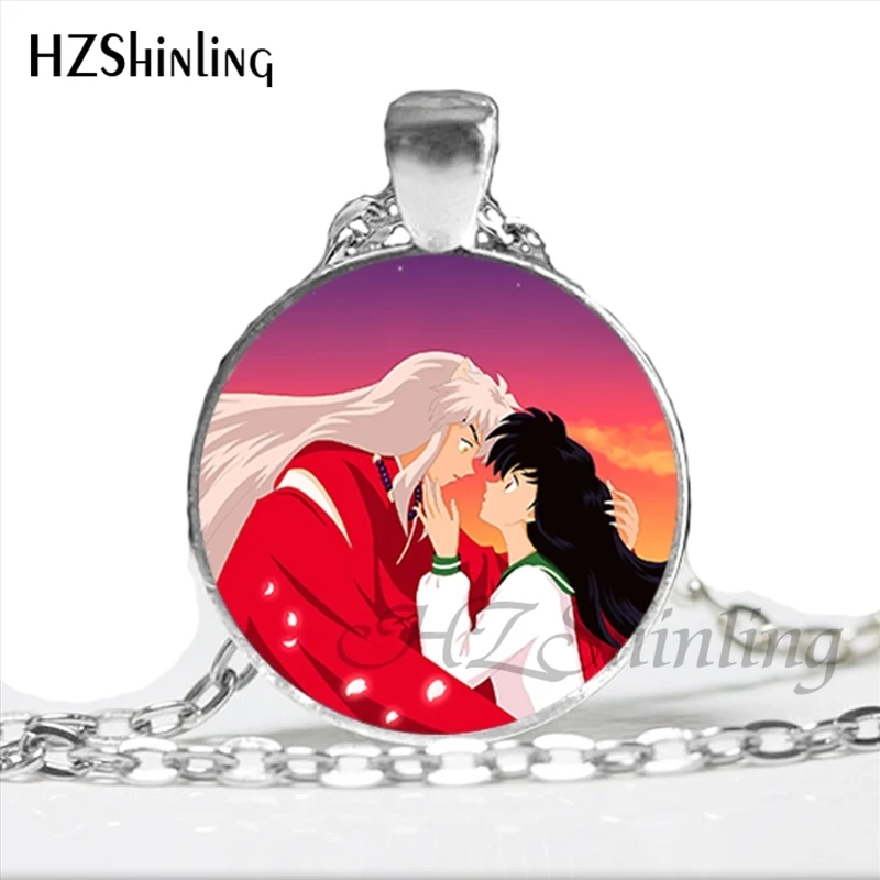 4 NS-00792 Inuyasha и Кагоме Цепочки и ожерелья с Стекло стимпанк ювелирные изделия для Для женщин Косплэй утверждающий кулон Цепочки и ожерелья s HZ1 - Окраска металла: 4