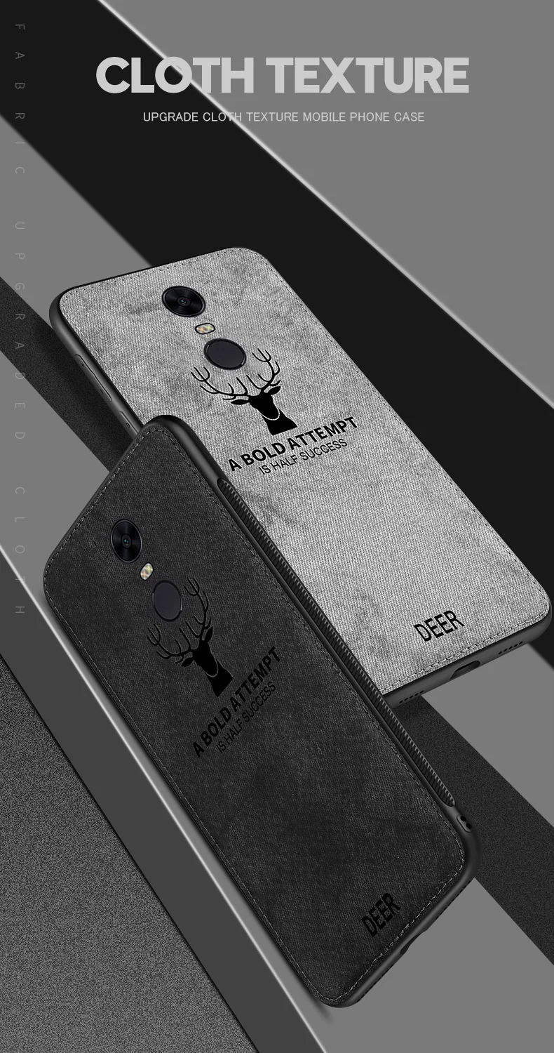 Gurioo ретро-ткань рельефная голова оленя защитный чехол для Redmi версия 4 4X5 Plus мягкая
