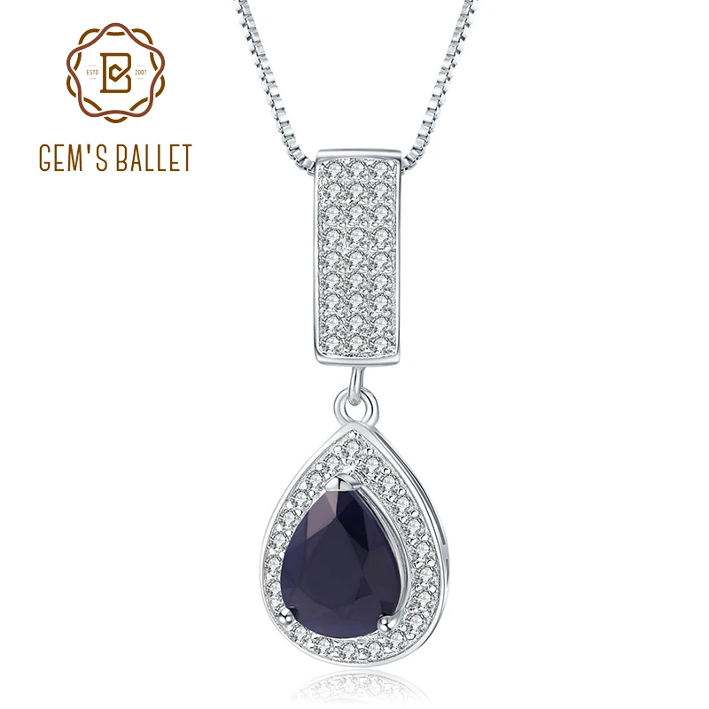 Женское элегантное подвесное ожерелье GEM'S BALLET ювелирное изделие из