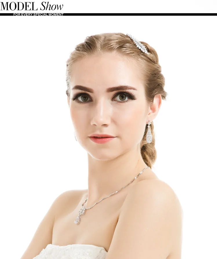 LUOTEEMI Lady Cubic Zirconia Micro Paved Luxury Water Drop Bohemia Dangle Earrings for Women Sexy Dinner Jewelry Accessories