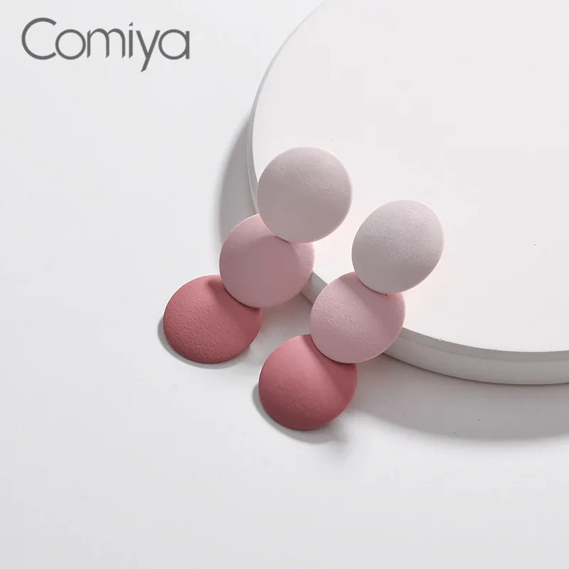 Comiya Simple Fashion Earrings For Women Zinc Alloy Geometric Shape Big Drop Earring Boucle D'Oreille Femme Wholesale 2018 | Украшения