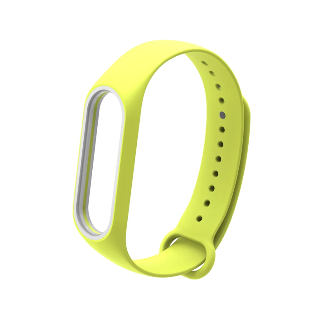 Цвет: желтый Сменный ремешок на запястье для Xiao-Mi Band 3/4 общие умные часы с усилением кольцо Шагомер Браслет замена - Цвет: Цвет: желтый