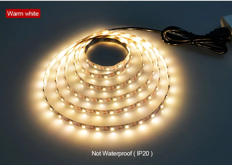 Waterproof RGB Led Strip Lights USB LED TV Backlight with Remote DC5V Color Changing Rope Light Flexible Bias Lighting for HDTV