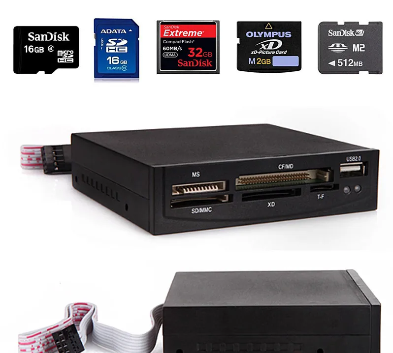 Внутренний флеш накопитель USB 2 0 3 5 дюйма все в 1 кардридер TF/CF/MD/SD/MMC|internal memory card