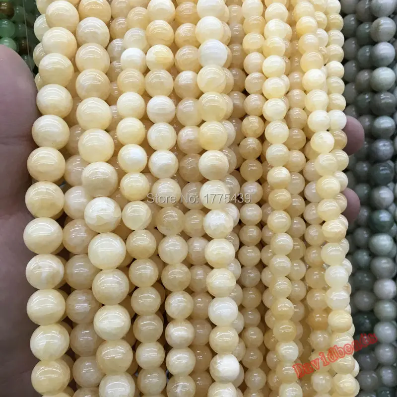 Бесплатная доставка оптовая продажа круглые бусины кремового цвета из