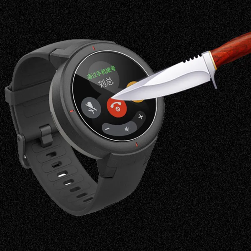 YUEDAER 2 шт Взрывозащищенная пленка для Xiaomi Huami Amazfit Verge английская версия защита экрана нано мягкое не закаленное стекло
