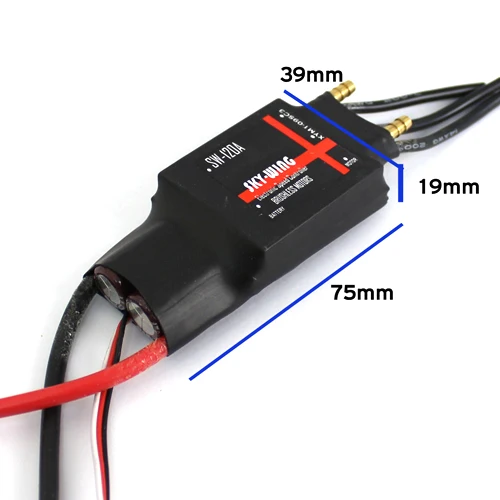 Бесщеточный контроллер скорости SkyWing 120A ESC для радиоуправляемой лодки|esc speed