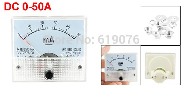 2 5 точный аналоговый измеритель постоянного тока 0 50 мА амперметр 85C1 mA|analog panel
