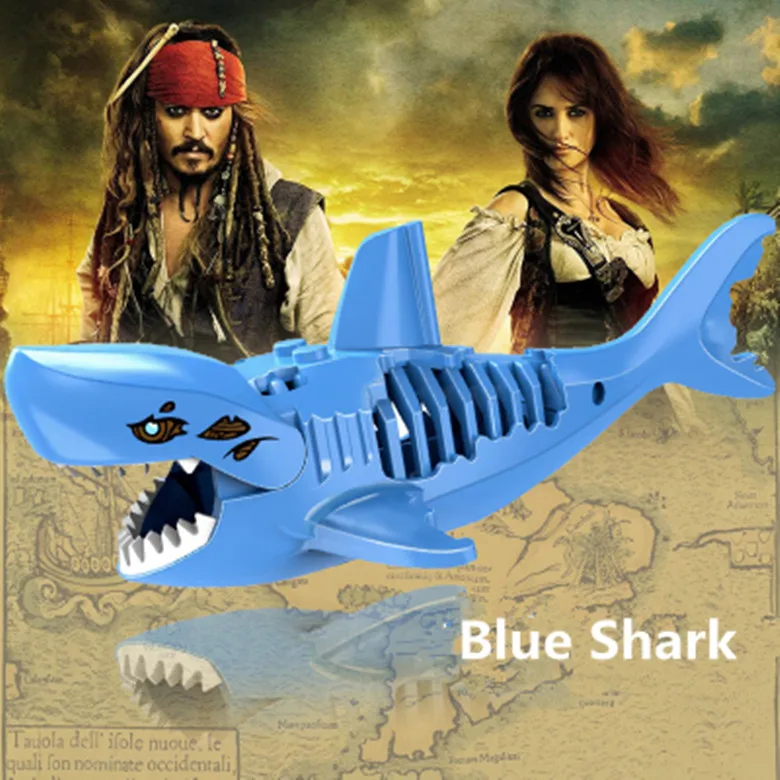 Фигурка призрака зомби Акула Пираты Карибского моря игрушки для детей PG1008 -