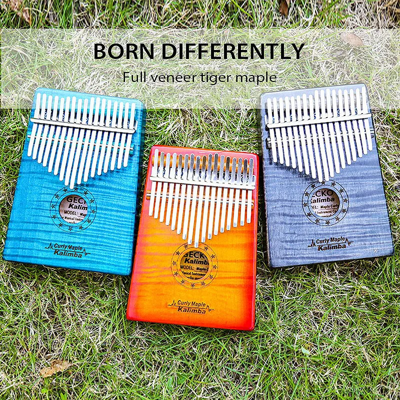 GECKO Kalimba 17 клавиш для фортепиано с большим пальцем встроенный EVA