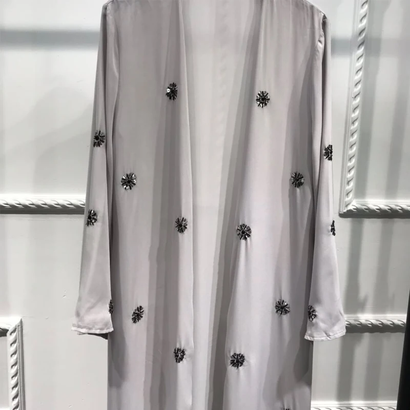 Абая кимоно Кафтан Дубай Ислам Мусульманский хиджаб платье абайя Caftan Marocain Катара