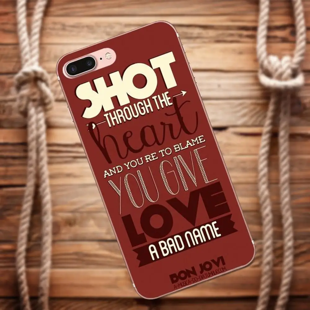 Vvcqod мягкий симпатичный из ТПУ кожи для iPhone X 4 4S 5 5C 5S SE 6 6S 7 8 Plus Moto G G2 G3 Red Heart Jon Bon