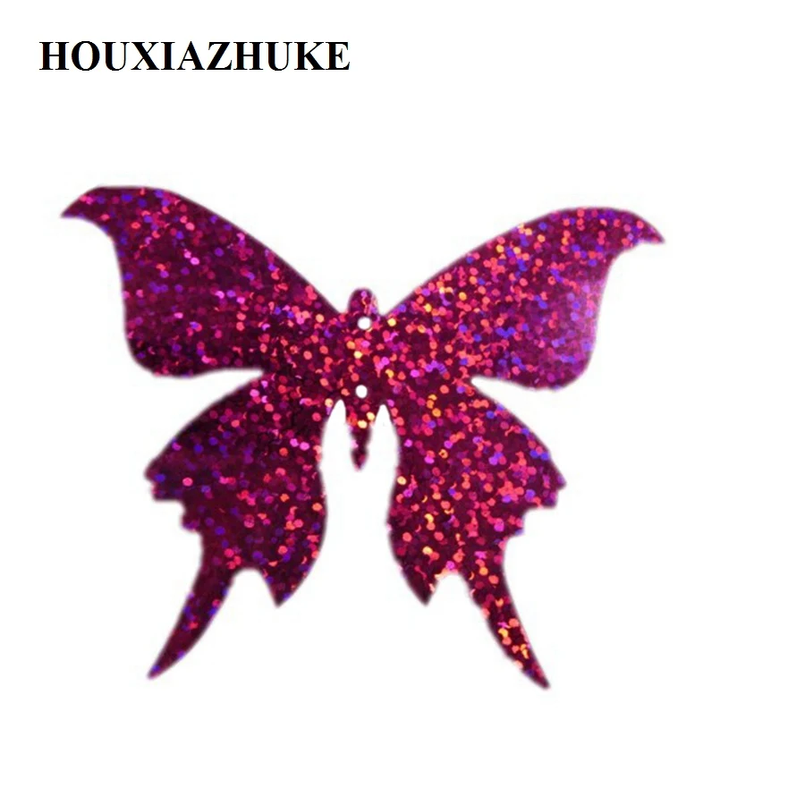 Блестящие Блестки в виде бабочки или снеговика для рождественских украшений 50