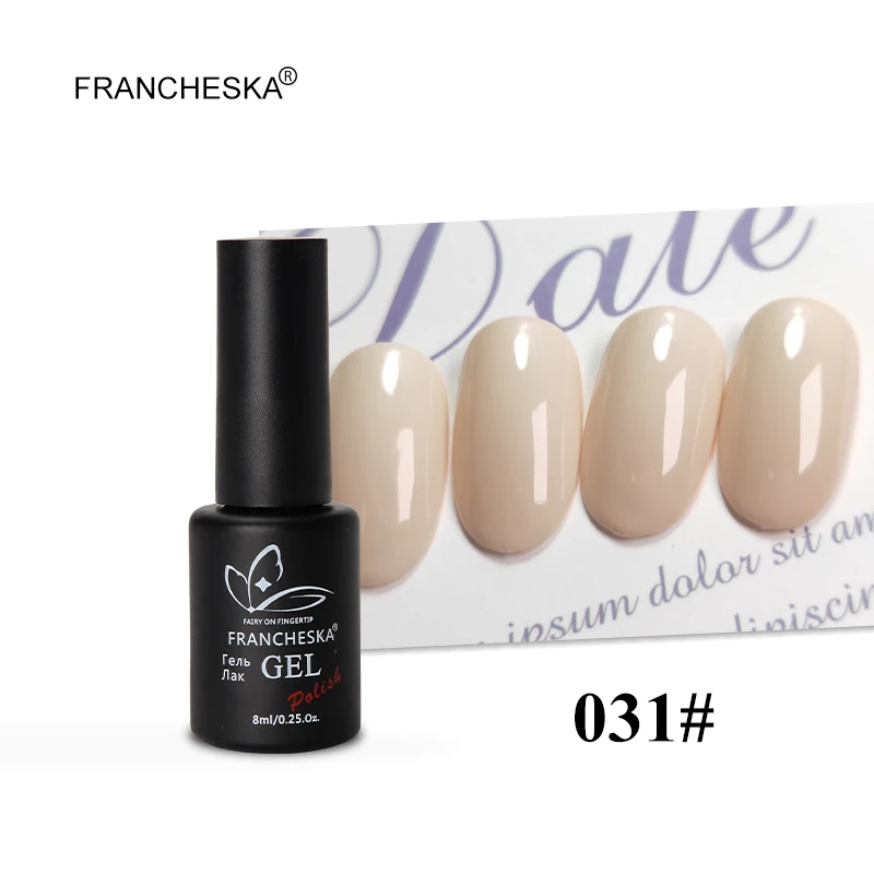 8ml UV gel 031 Francheska 15 мл грунтовка для ногтей воздушная Сухая вода натуральная грунтовка основа грунтовка гель инструменты для дизайна ногтей Акриловые наконечники 8 мл Акция УФ-гель для ногтей - Цвет: 8ml UV gel 031