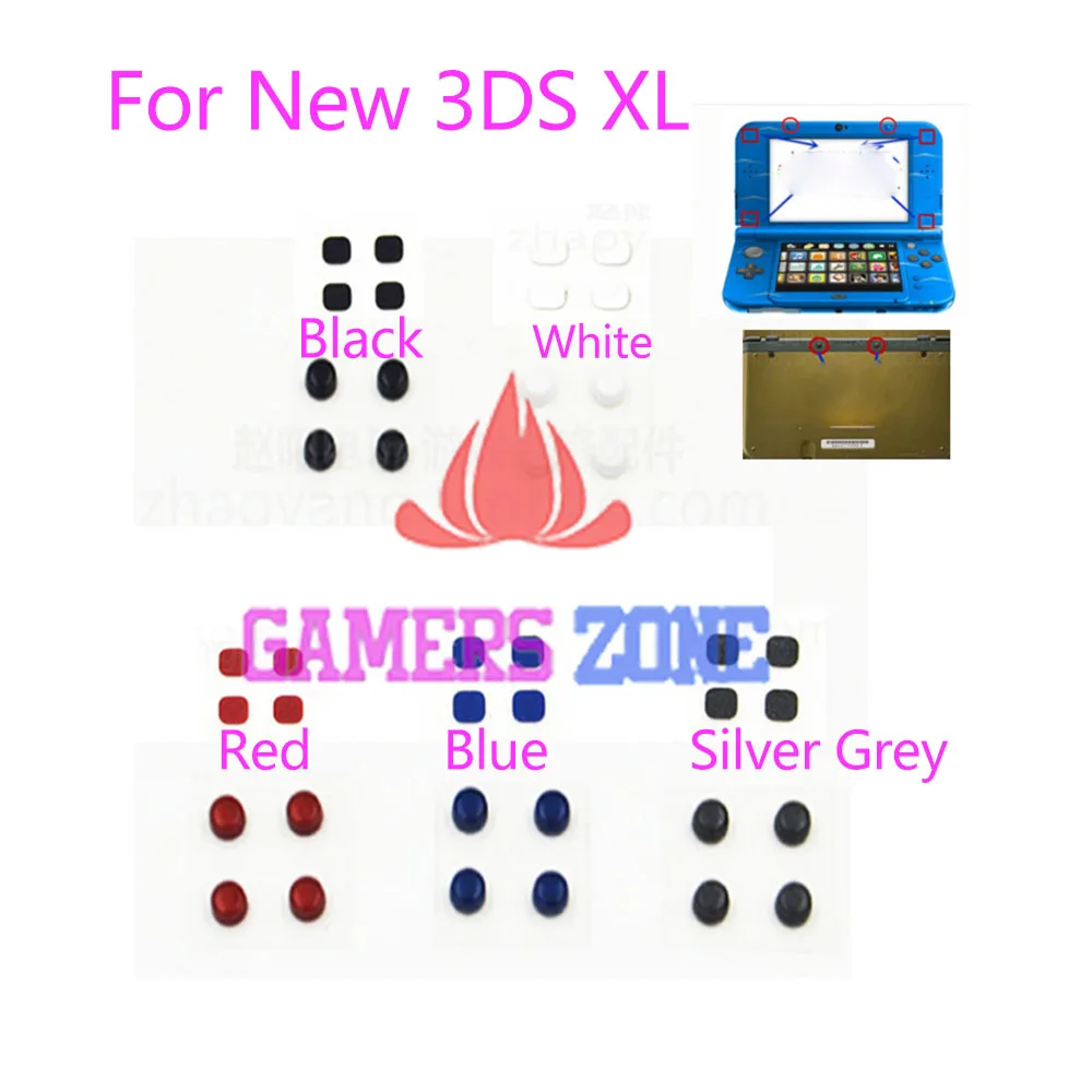 1 комплект = 8 шт. крышка отверстия для ЖК винтов новой консоли 3DS XL LL передняя и