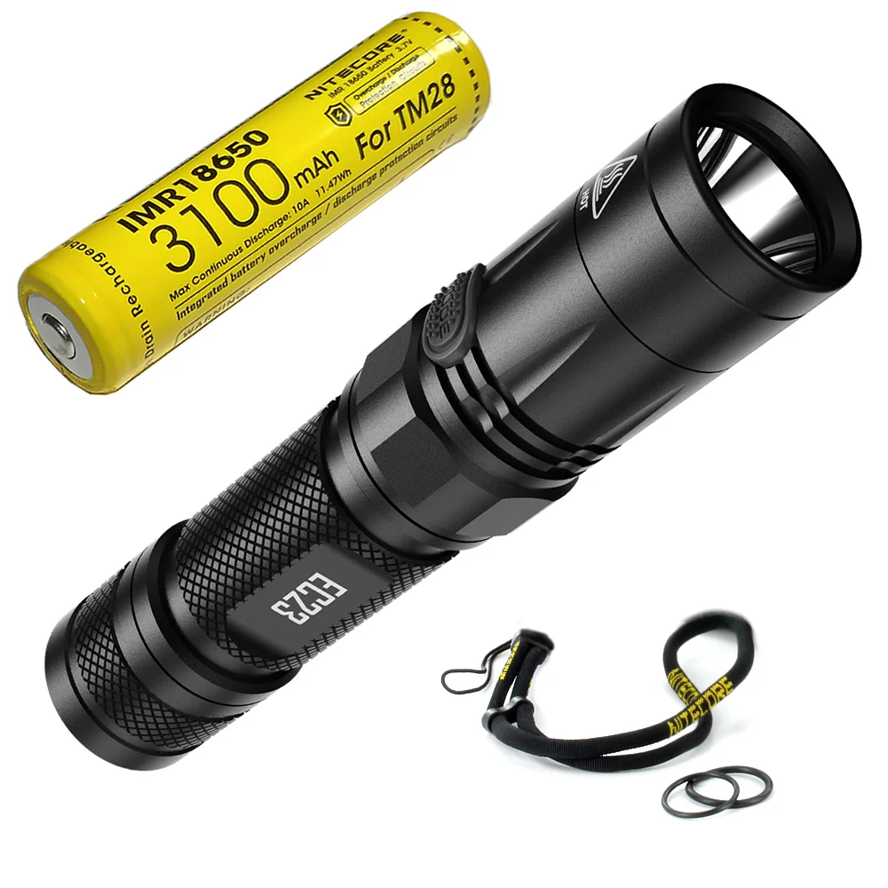 Хит продаж светодиодный фонарик NITECORE 18650 лм EC23 перезаряжаемый аккумулятор