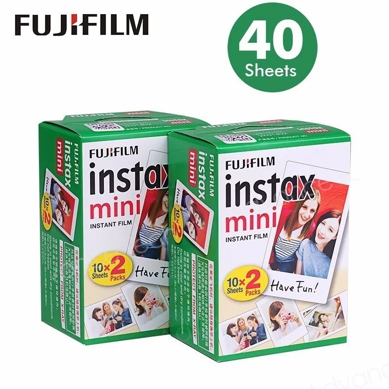 Fujifilm Instax Mini 9 пленка белая Edge 10 20 40 60 100 листов/упаковка фотобумага для Fuji instant camera 8/7 s/25/50/90/SP-1/SP-2 - Цвет: 40 Sheets