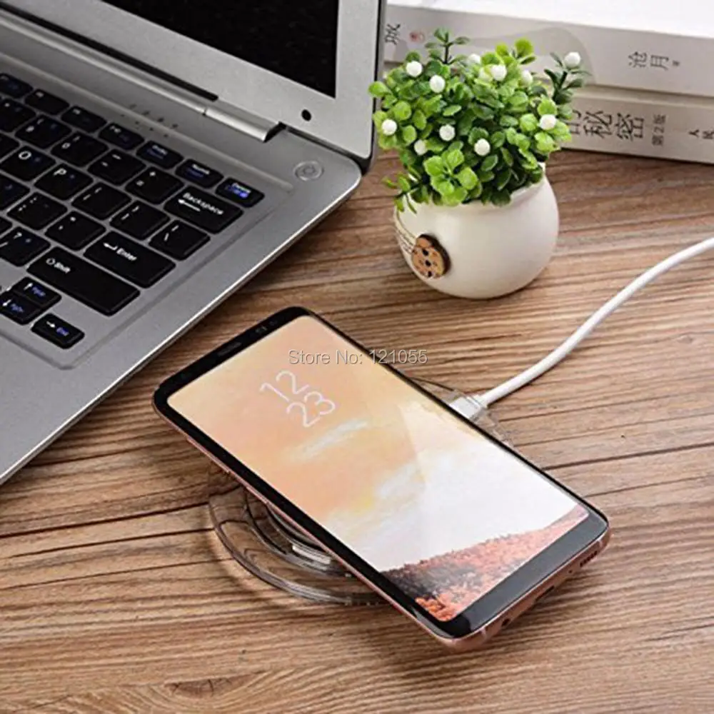 100 шт./лот, оригинальное Быстрое беспроводное зарядное устройство qi для iphone x, зарядная подставка для samsung Galaxy Note 8/S8/s7, розничная посылка