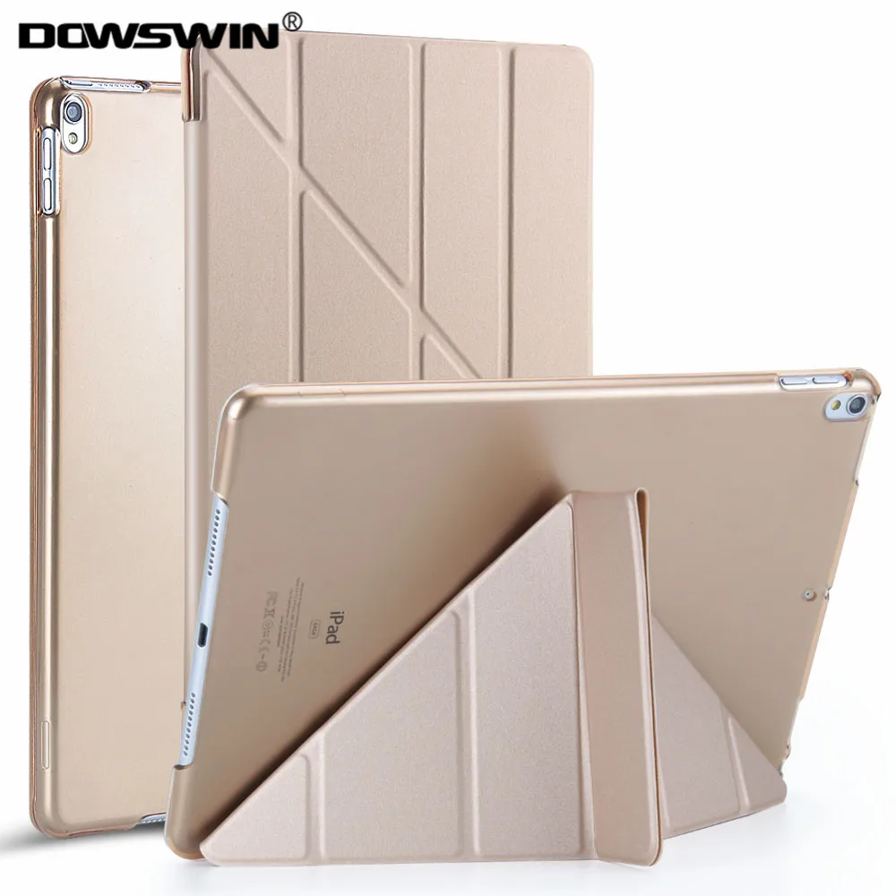 DOWSWIN Чехол для iPad Pro 10,5 Air 3 Искусственная кожа чехол задняя крышка чехол-книжка с функцией подставки и магнитной защелкой Чехол для iPad Pro 10,5 дюймов - Цвет: gold