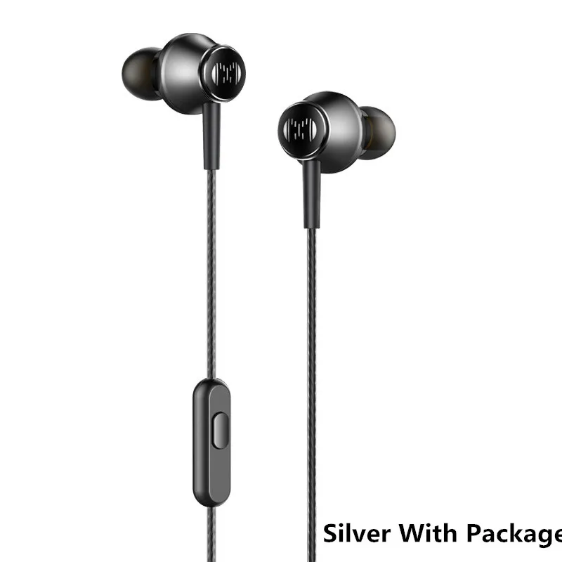 Silver With Package CM2 металлические HI FI наушники Настройка гарнитура стерео Музыка Аудио вкладыши ПК MP3 телефон наушники микрофон для Xiaomi iPhone 3,5 мм разъем - Цвет: Silver With Package