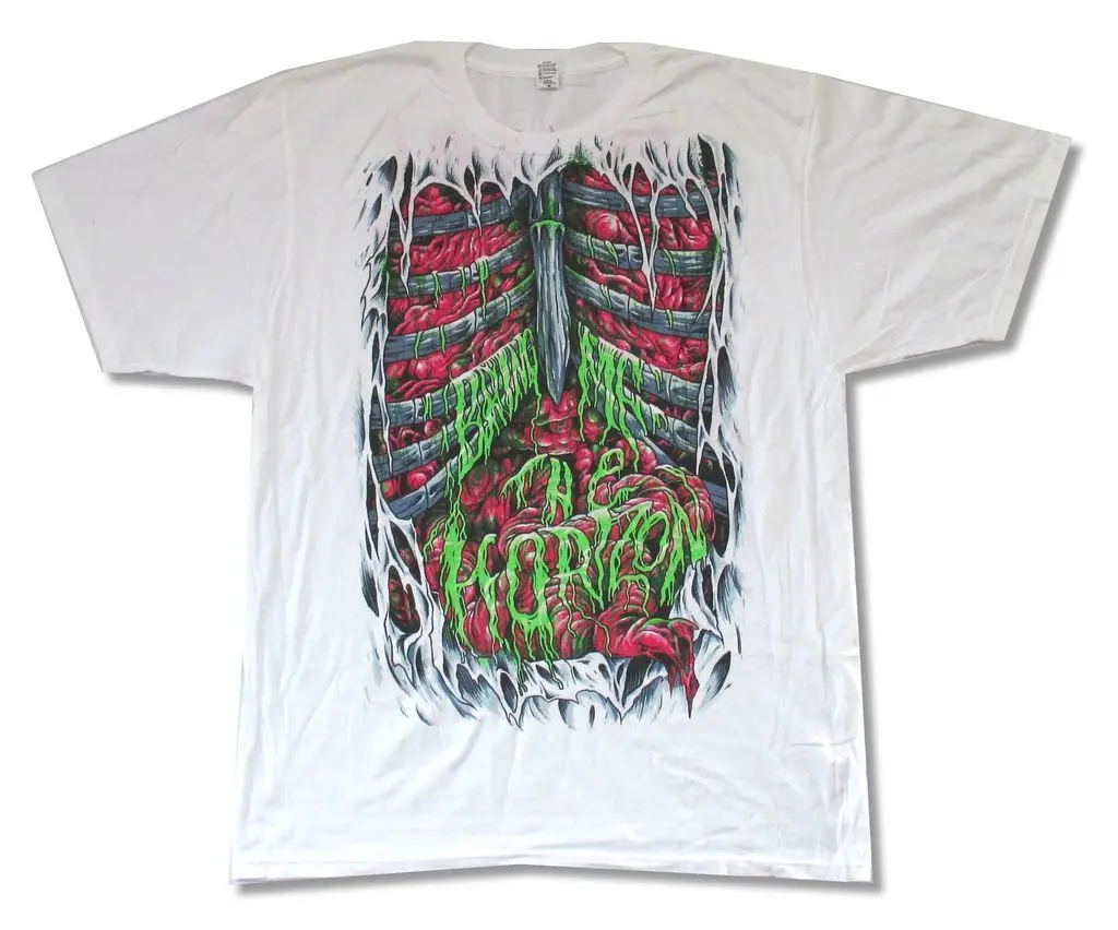 Bring Me the Horizon sply My Guts белая футболка новый официальный BMTH с принтом Мужская