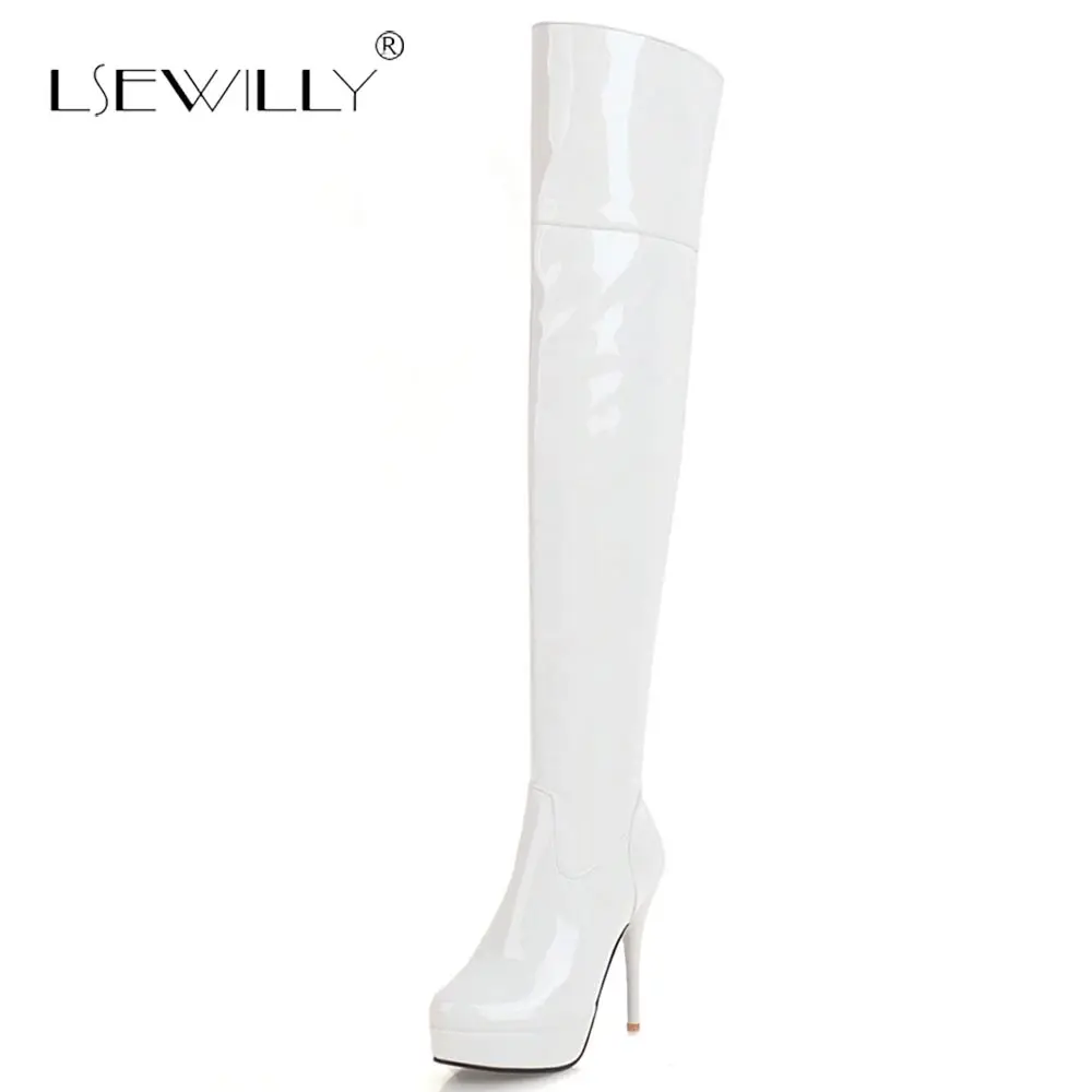 

Lsewilly Large Size 32-48 Women Over The Knee Boots Fashion Woman Sexy High Heels Winter Boots women's Shoes Dress Boots S999