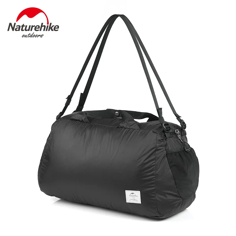 Naturehike дорожная сумка Сверхлегкая Складная Водонепроницаемая сумка для хранения для мужчин сумка для пикника NH17F010-D - Цвет: Black