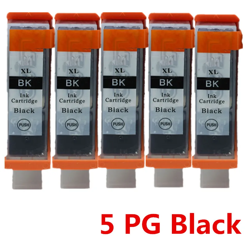 Замена PGI-725 CLI-726 PGI-725XL PGI 725 725XL PGI725 PGI725XL чернильный картридж для принтера Canon принтерам Pixma MG6170 MG6270 MG8170 MG8270 - Цвет: 5BK