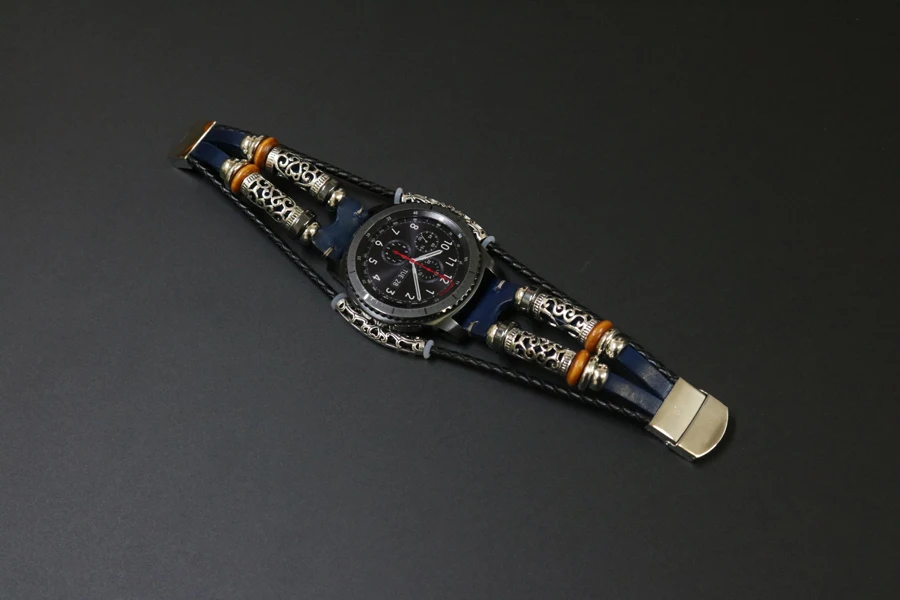 Ремешок 22 мм для часов Amazfit Stratos, браслет для Xiaomi Amazfit GTR 47 мм/Pace, кожаный браслет для samsung Galaxy Watch 46 мм