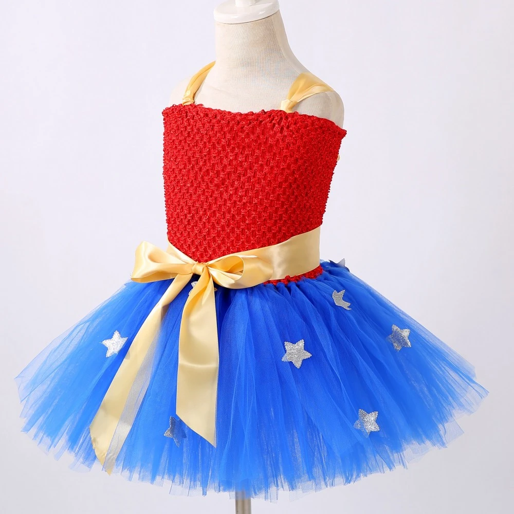 Костюм супергероя для девочек платье-пачка маленьких популярное рождественское