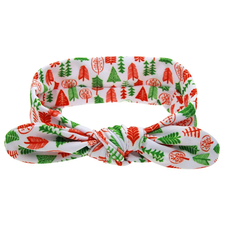 

Newborn Baby Headband Halloween Girls Bowknot Hairbands Christmas Print Cotton Headbands Halloween Baby Hair Accessories D0939
