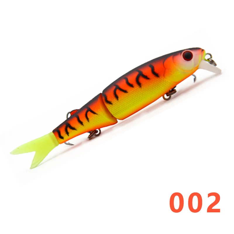 002 9cm 7.4g Hunthouse Щука приманка 11,3 см и 9 см шарнирная приманка мягкий хвост гольян приманка происхождения крючок Дайвинг плавающие приманки медленное погружение приманка рыбалка leurre - Цвет: 002 9cm 7.4g
