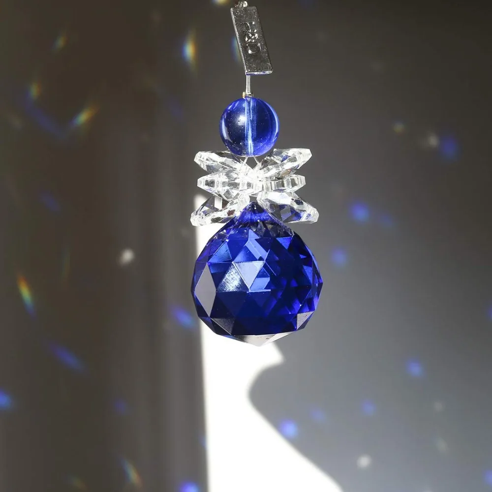H& D гирлянда чакра спектры Радуга Suncatcher хрустальные подвески для частей люстры фэн-шуй призма для подвешивания капель(многоцветный