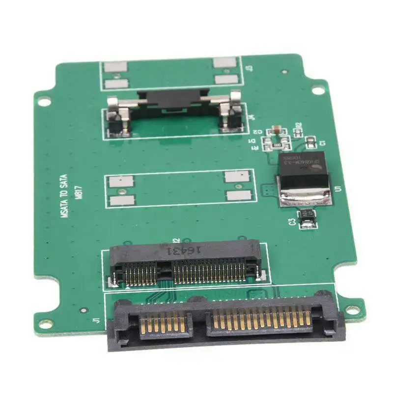 Мини Msata Pci-E Ssd от 50 мм до 2 5 дюймов Sata 7 + 15Pin адаптер конвертер карта см | Компьютеры