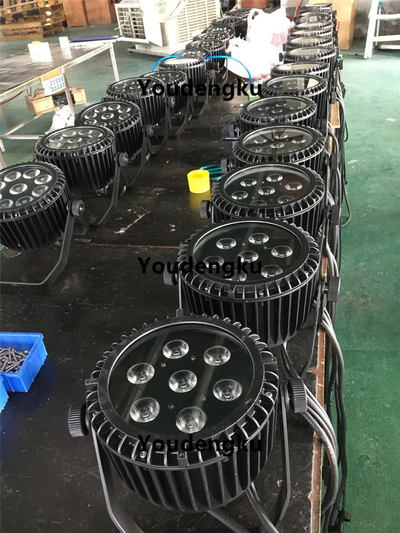 4 шт. 7x10 Вт светодиодный par прожектор rgbw quad wash led в 1 наружная сценическая