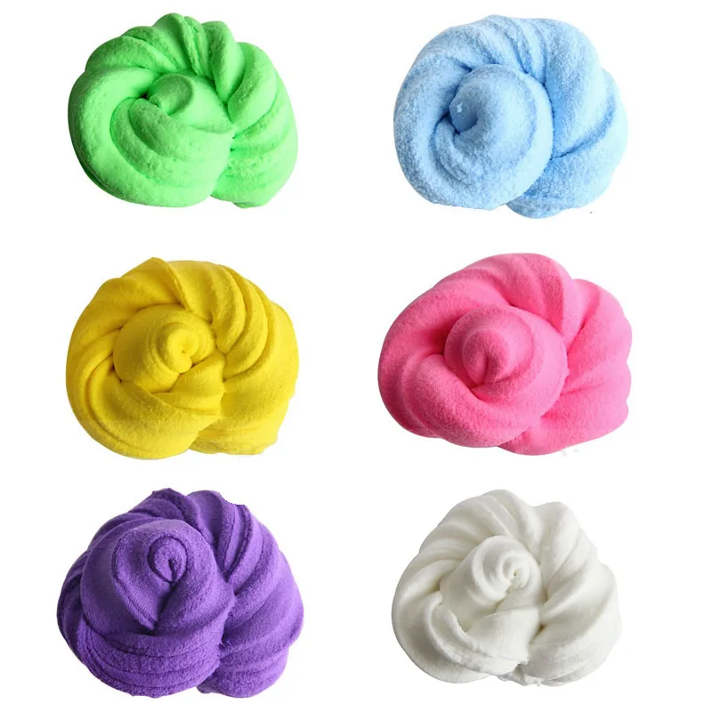 2018 новое поступление смешной DIY хлопковой слизь глина 3D пушистая Floam