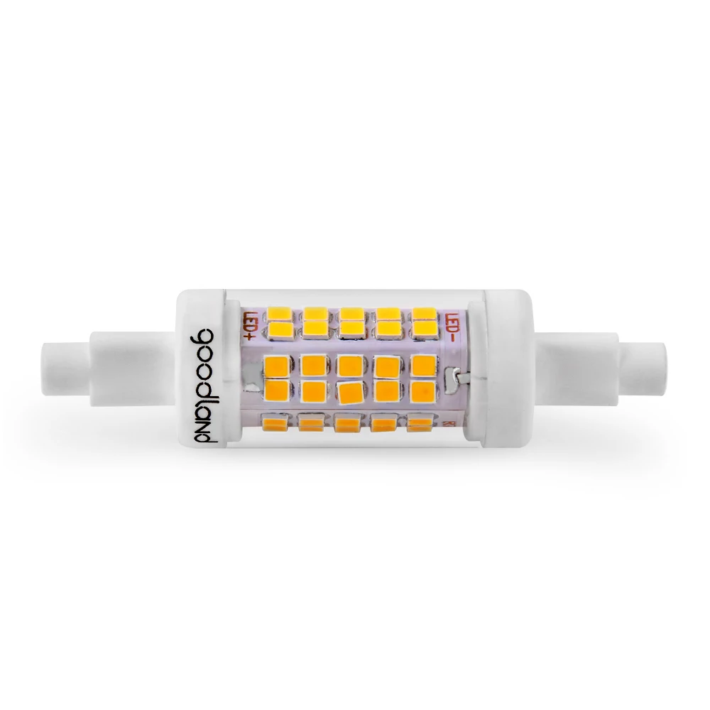 Светодиодная лампа Goodland R7S 78 мм 118 5 Вт 10 светодиодная переменного тока 110 В 220 SMD 2835