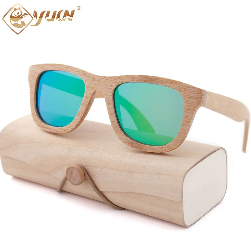 Горячая Распродажа бамбуковые солнцезащитные очки для мужчин Классические