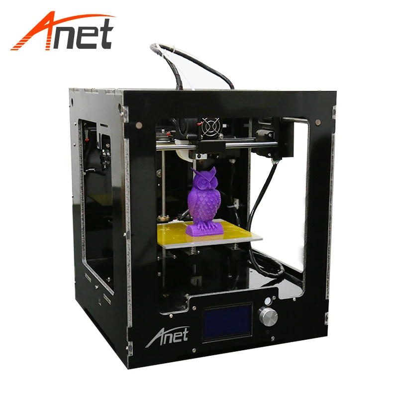 Anet A3 3d принтер FDM Prusa i4 Принтер Высокоточный Собранный Рабочий стол 12964 ЖК экран SD