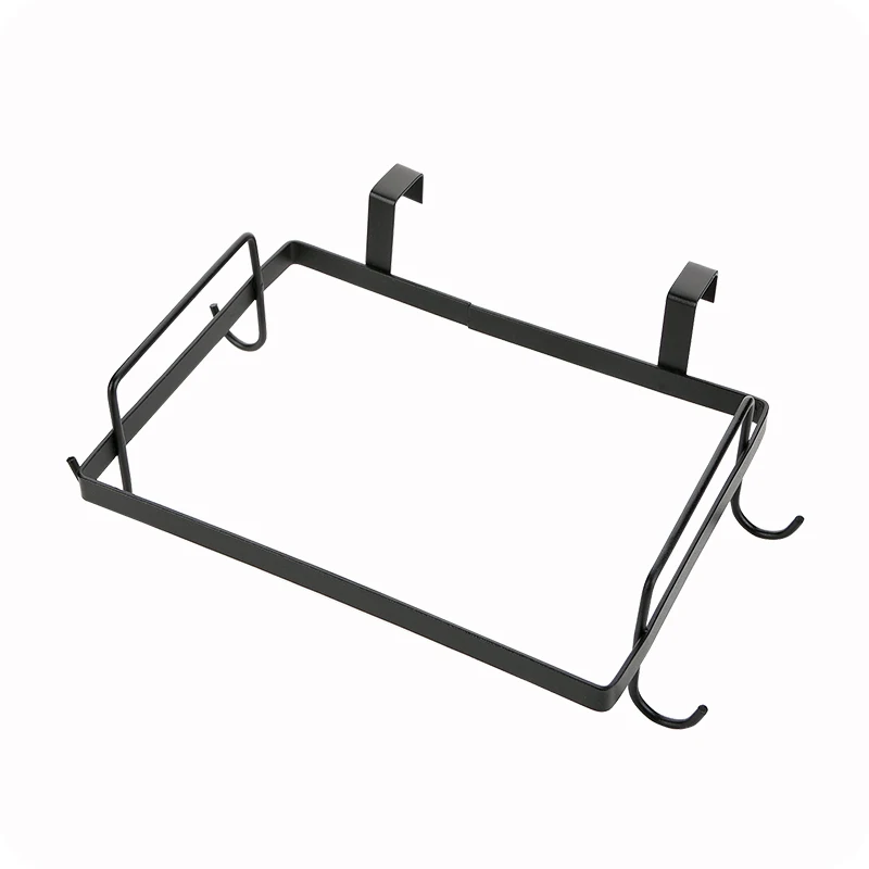 Door-back Iron Garbage Storage Rack Kitchen Cabinet-mounted Bag Shelf Towel Holder Tool | Дом и сад